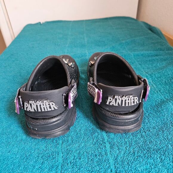 Crocs For Kid Black Panther Size J1 - Picture 2 of 4